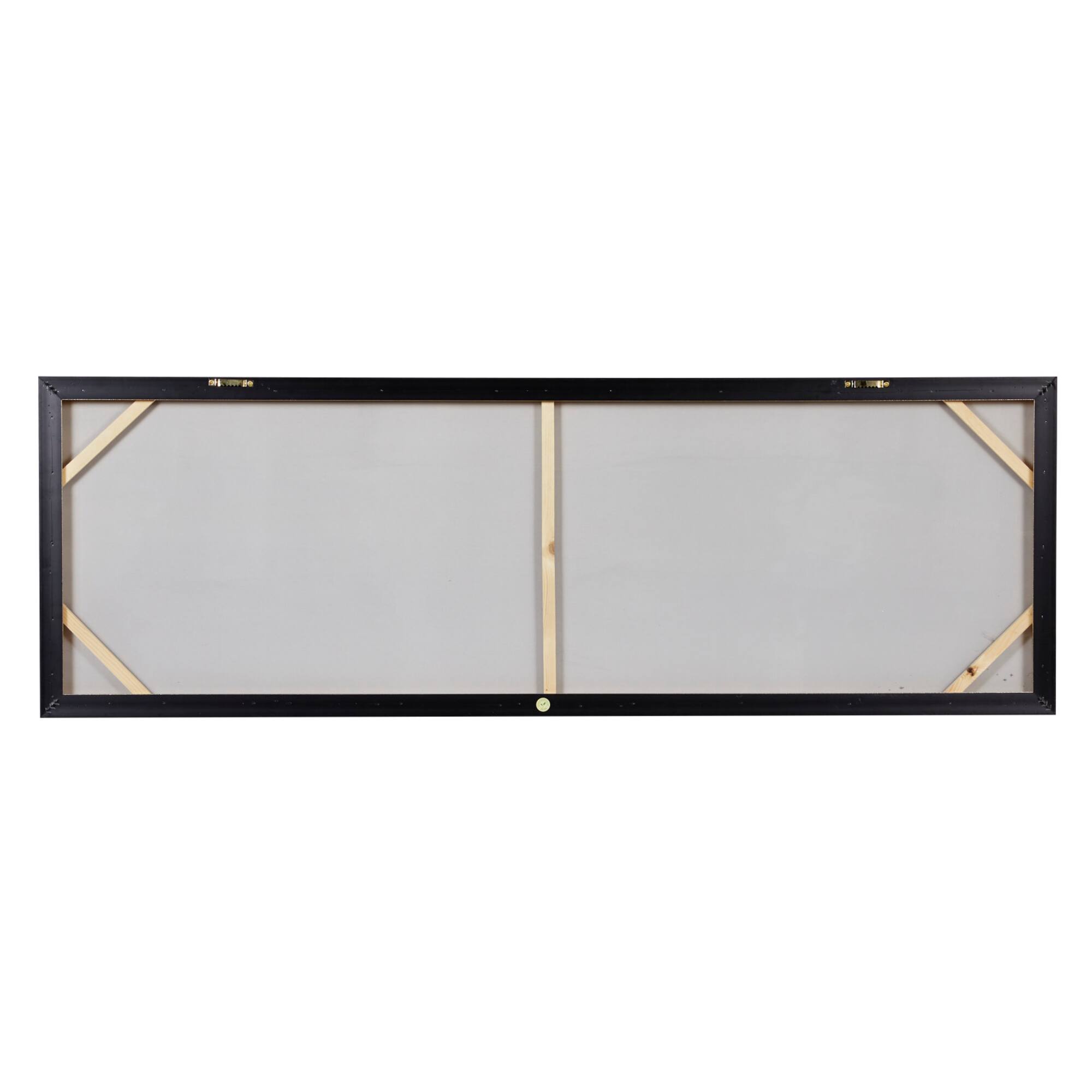 Gold Contemporary Abstract Canvas Wall Art, 20" x 59"